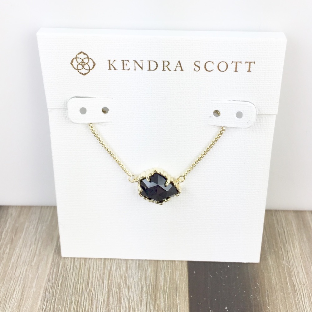 Kendra Scott Tess black gold necklace